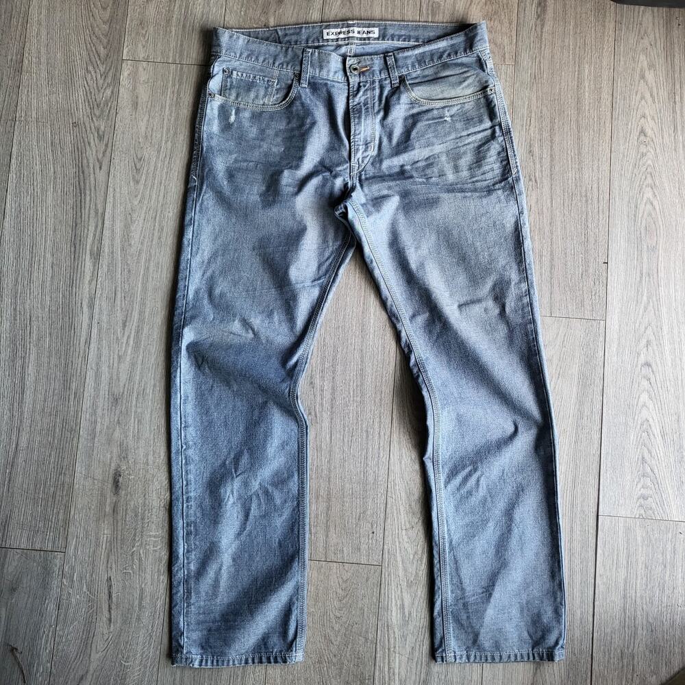 Express Rocco Slim Fit Straight Leg Men's 36x32 Denim Jeans